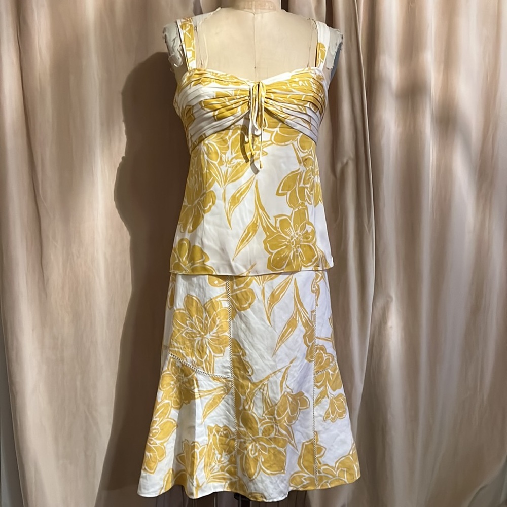 ANN TYLORE FLORAL TOP AND SKIRT